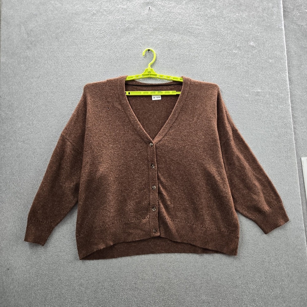 Torrid Women Sweater 4 Brown Nylon Polyester Cardigan READ